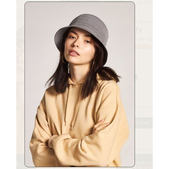 NWT Brixton Essex Bucket Hat in Aluminum 100% Wool Felt Size Small - Picture 1 of 8